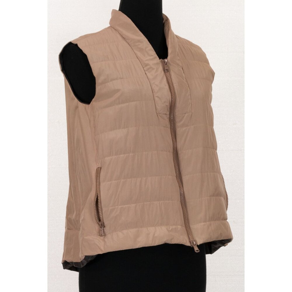 Brunello Cucinelli Beige Quilted Down Vest - Picture 6 of 8